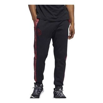 adidas Mic Dame Pant limited Side Stripe Basketball Sports Bundle Feet Pants Black HP1022
