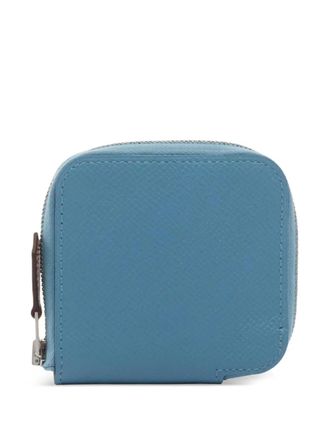 Herm&egrave;s 2019 mini Azap Epsom-leather coin purse - women - CALFSKIN - One Size - Blue