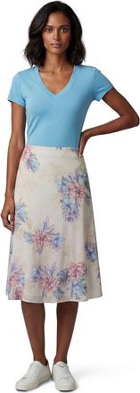 Lords of Harlech Exotic Floral Womens Midi Skirt in Exotic Floral Natural at Nordstrom, Size 12