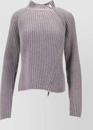 Niccolò Pasqualetti knitwear top with mock neck and long sleeves
