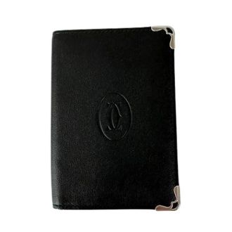 Cartier Pre-owned Wallets, unisex, Black, Size: ONE SIZE Pre-owned Vintage Card Case