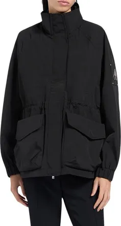 Moose Knuckles Rosemont Water Repellent Windbreaker in Black at Nordstrom, Size X-Small
