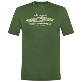 super.natural River Pleasure Tee Merinoshirt f&uuml;r Herren | oliv