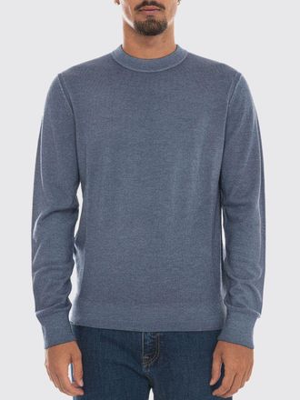 HUGO BOSS Maglia girocollo a maniche lunghe in pura lana vergine