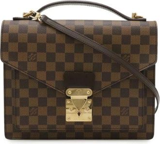 Louis Vuitton Borsa Pre-owned Damier Monceau - - Pre-owned - Donna - Marrone - ONE SIZE