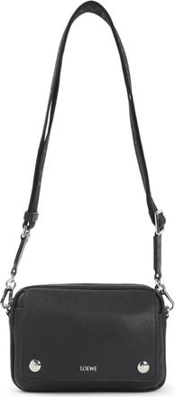 Loewe Pebble Messenger Kleine Tas - Dames - Schoudertassen - Zwart - ONE Size - Leer - Tassen
