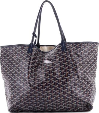 Goyard Borsa tote Saint Louis GM in tela cerata - Blu