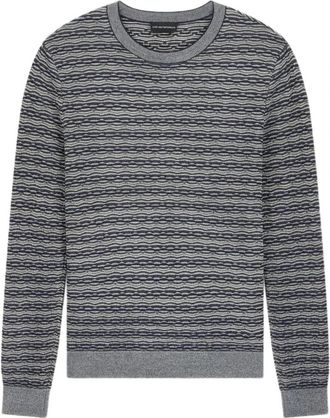 Emporio Armani Girocollo Jaquard - Heren - Ronde hals truien - Veelkleurig - S - Truien & Vesten
