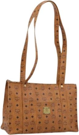 MCM Pre-owned Tote Bag - Dames - Vintage Shopper - Bruin - ONE Size - Leer - Vintage