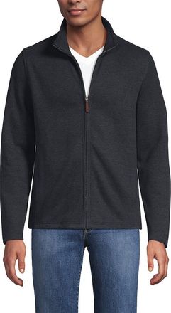 Lands End Bedford Rib Full Zip in Dark Charcoal Heather at Nordstrom, Size Xx-Large