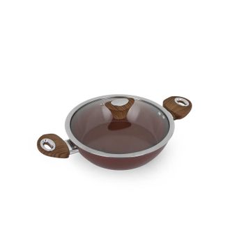 KASANOVA Tegame 24 cm con coperchio burgundy New Ceramic