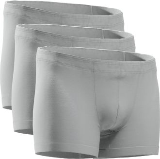 Hermko 3901 3-Pack Mens Boxer Shorts in 100% Organic Cotton, Size:Small, Colour:Grey