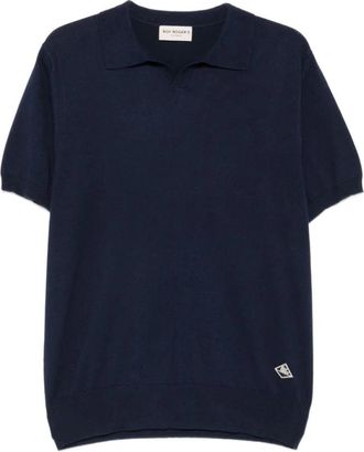 Roy Rogers Polo Shirt Van Katoenbreiwerk - Heren - Polos - Blauw - XL - Katoen - Tops