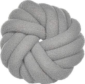 Beliani Beliani - Coj&iacute;n De Boucl&eacute; Gris 31 X 31 Cm Accesorio Suave Moderno Akola