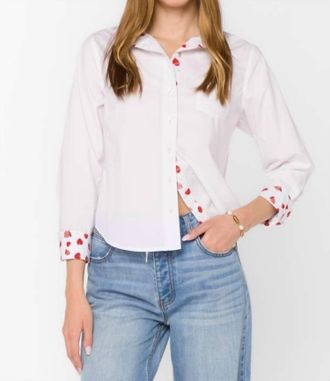 Velvet Heart Strawberry Fields Shirt In White