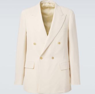 Umit Benan Pietro silk and cotton-blend suit jacket