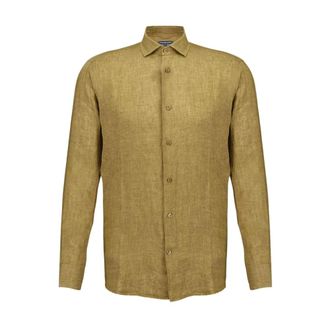 Frescobol Carioca Casual Shirts, male, Green, S, Antonio Linen Shirt