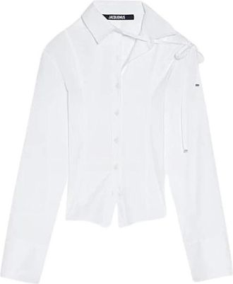 Jacquemus Chemise Sablier - Dames - Overhemden - Wit - XS - Overhemden