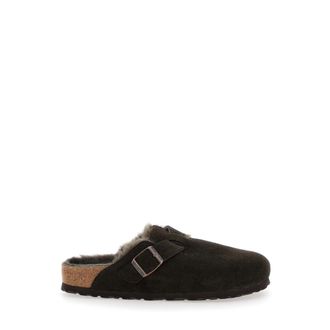 Birkenstock Boston Shearling - Dames - Slip ons - Bruin - 37 EU - Wol - Schoenen