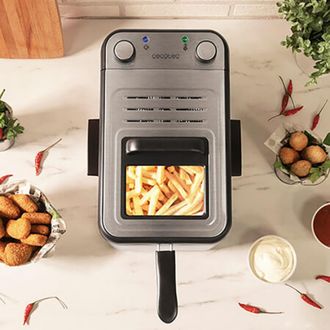 Cecotec Cecotec - Freidora De 3 Litros De Capacidad Y 2400 W, Con Filtro Para La Limpieza Del Aceite Y Cubeta De Acero