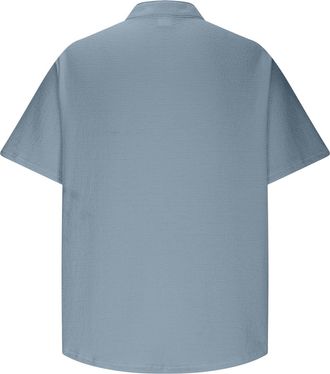 Generic Items Henley T Shirt Mens Short Sleeve Mock Neck Summer Grandad T Shirt Casual 4 Buttons Fashion Collarless Shirts Plain Holiday Tops Beach Comfy Tshi