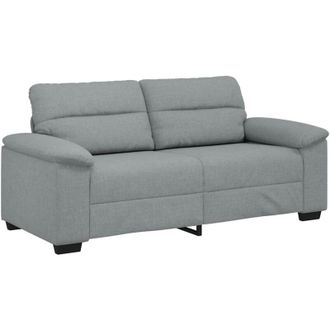 vidaXL Sof&aacute; De 2 Plazas De Tela Gris Claro 140 Cm Vidaxl
