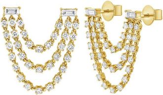 Sabrina Designs 14K 1.28 Ct. Tw. Diamond Chain Studs