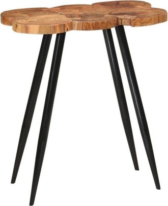 vidaXL Log Bar Table 90x54x105 cm Solid Wood Acacia vidaXL
