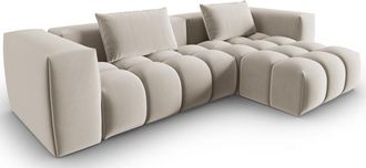 CXL by Christian Lacroix 3-Sitzer Designer Ecksofa Lorella mit Eckteil rechts - Samtbezug