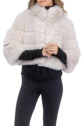 Gorski Genuine Shearling Bolero, Cropped Sleeves in Cream at Nordstrom, Size X-Small