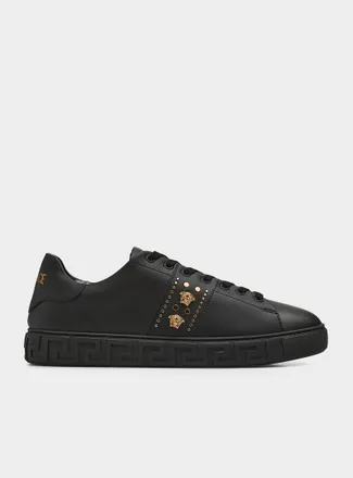 Versace Mens Greca double Medusa logo nylon sneakers Men