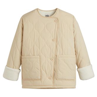 La Redoute Collections Halflange gematelasseerde donsjas, ronde hals