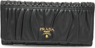 Prada Pre-owned Wallet - Dames - Vintage Accessoires - Zwart - ONE Size - Leer - Vintage
