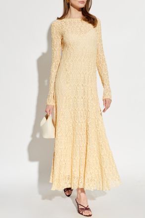 Forte_Forte Forte_forte Lace Dress, Womens, Yellow