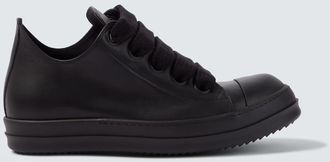 Rick Owens Jumbolace leather low-top sneakers