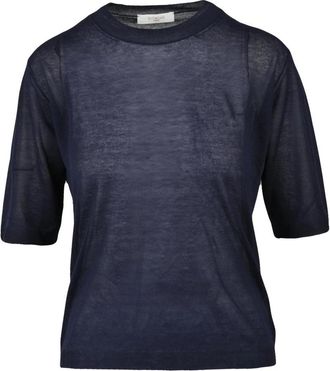 Slowear Maglia Garzata - Dames - T-shirts - Blauw - M - Polyester - Tops