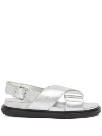 Marni leather sandals - Grey