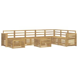 vidaXL Juegos De Sof&aacute;s Madera De Acacia S&oacute;lida Vidaxl