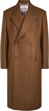 Vivienne Westwood Winston Double-breasted Wool and Cashmere-blend Coat - Camel - M