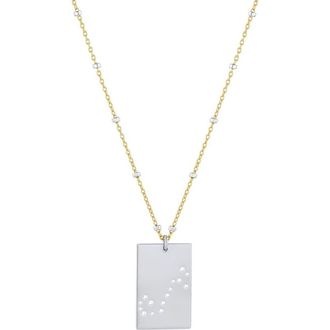 Set & Stones Zodiac Constellation Necklace in Silver /Scorpio at Nordstrom