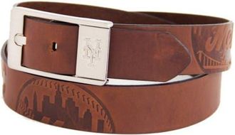 Eagles Wings Mens Brown New York Mets Brandish Leather Belt at Nordstrom, Size 36