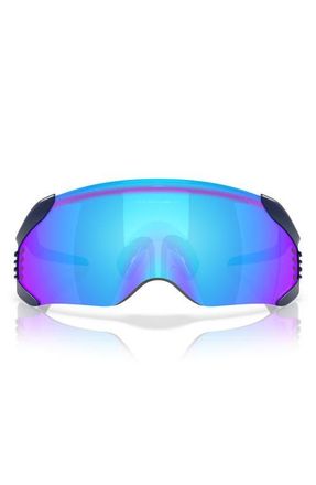 Oakley 52mm Velo Kato Prizm Rectangle Sunglasses in Matte Navy /Prizm Sapphire at Nordstrom