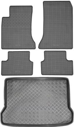 OEM Juego De Alfombrillas De Goma Para Coche Y Alfombrilla Para Maletero Para Mercedes Gla Crossover (2014-2019)