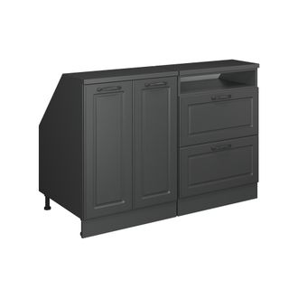 Vicco Conjunto De Armarios Para Techo Inclinado Rion, Antracita Casa De Campo, 120 Cm Lote De 2 Carcasas De Armario 60 Cm De Profundidad, Vicco