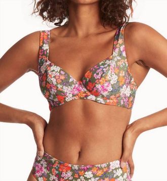 Sea Level Australia Parkland Top C/d Cup With Underwire Bikini Bra In Khaki