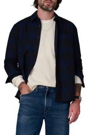 Joe's Keanu Ripped Plaid Button-Up Shirt in Midnight Plaid at Nordstrom Rack, Size Xx-Large