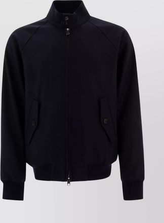 Baracuta buttoned collar jacket ribbed cuffs