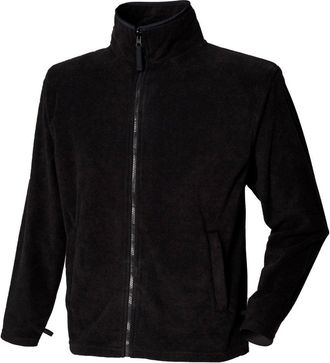 Henbury Micro Fleece Jacket Black XL