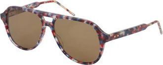 Thom Browne Sunglasses, unisex, Multicolor, Size: 59 MM Aviator Sunglasses