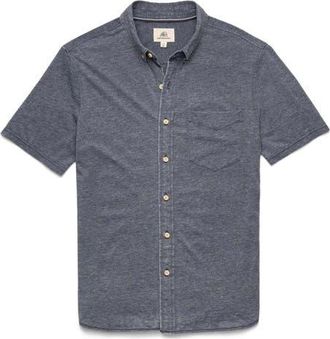 Surfside Supply Co. Tony Burnout Knit Shirt in Navy Blazer at Nordstrom, Size Xx-Large